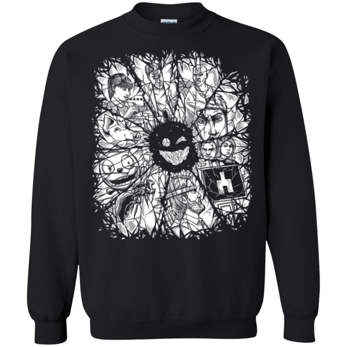 Sweatshirts Black / S Black Mirror Crewneck Sweatshirt