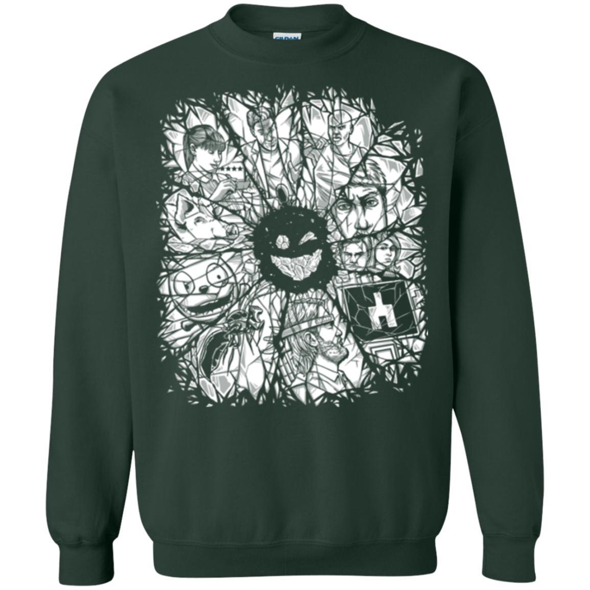 Sweatshirts Forest Green / S Black Mirror Crewneck Sweatshirt
