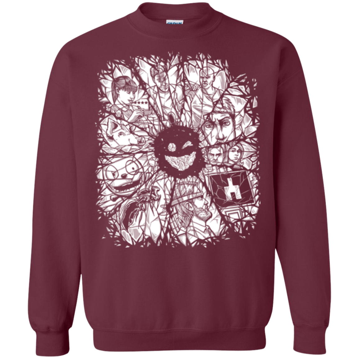 Sweatshirts Maroon / S Black Mirror Crewneck Sweatshirt