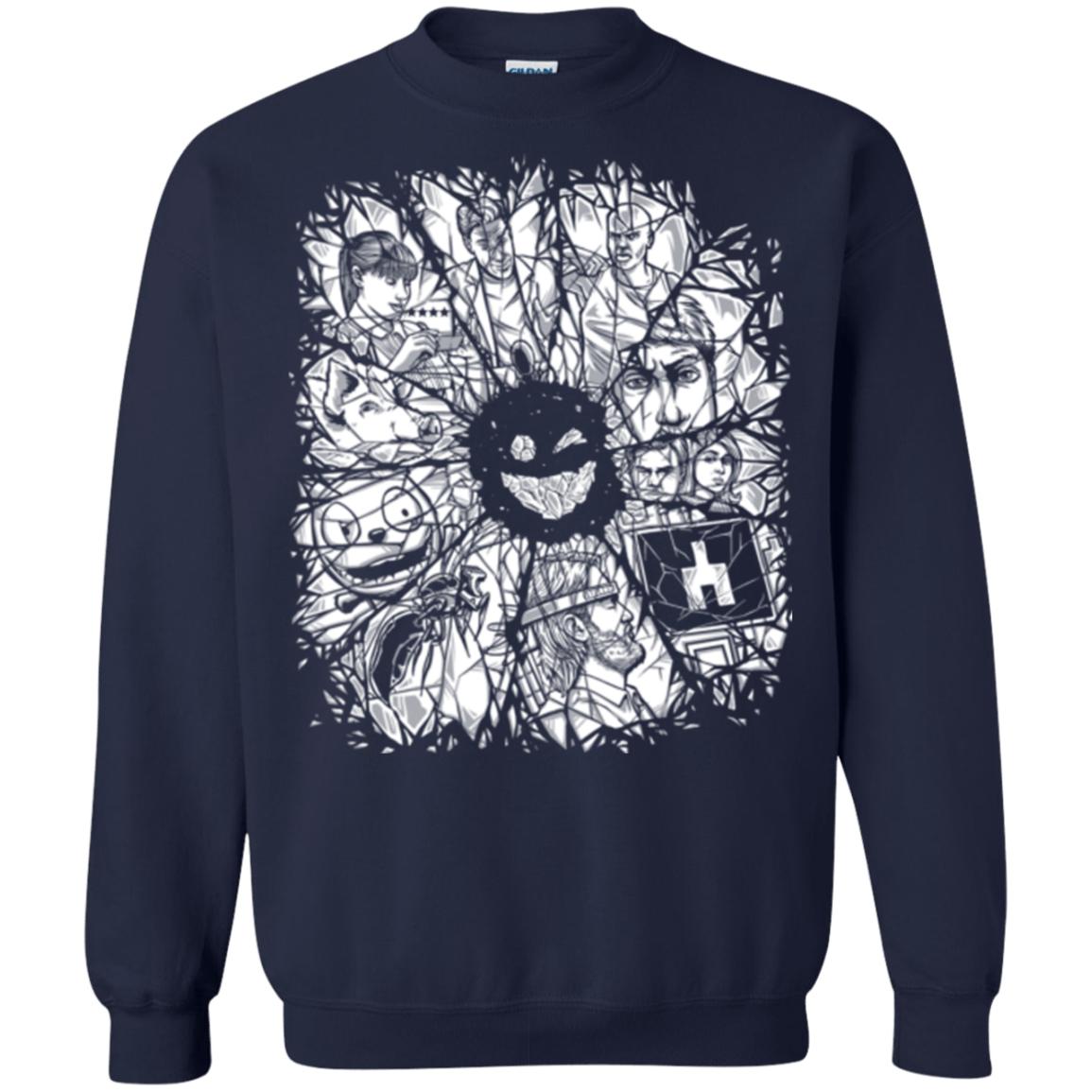 Sweatshirts Navy / S Black Mirror Crewneck Sweatshirt