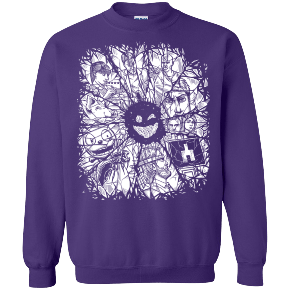 Sweatshirts Purple / S Black Mirror Crewneck Sweatshirt