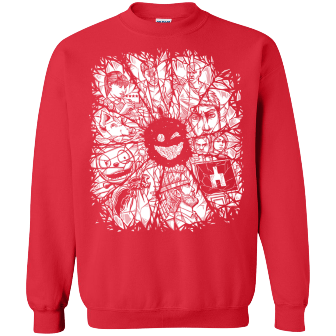 Sweatshirts Red / S Black Mirror Crewneck Sweatshirt