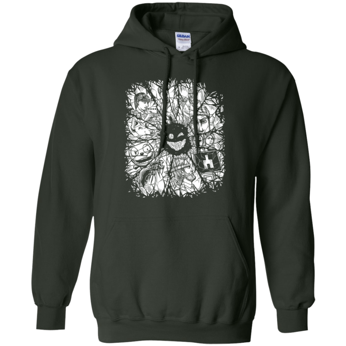 Sweatshirts Forest Green / S Black Mirror Pullover Hoodie