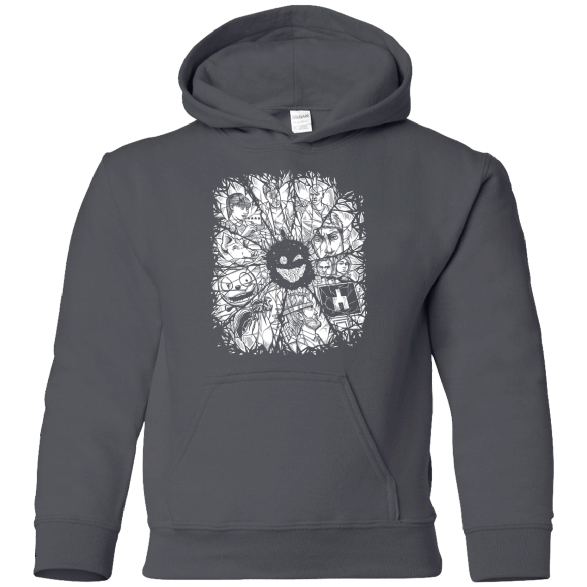 Sweatshirts Charcoal / YS Black Mirror Youth Hoodie