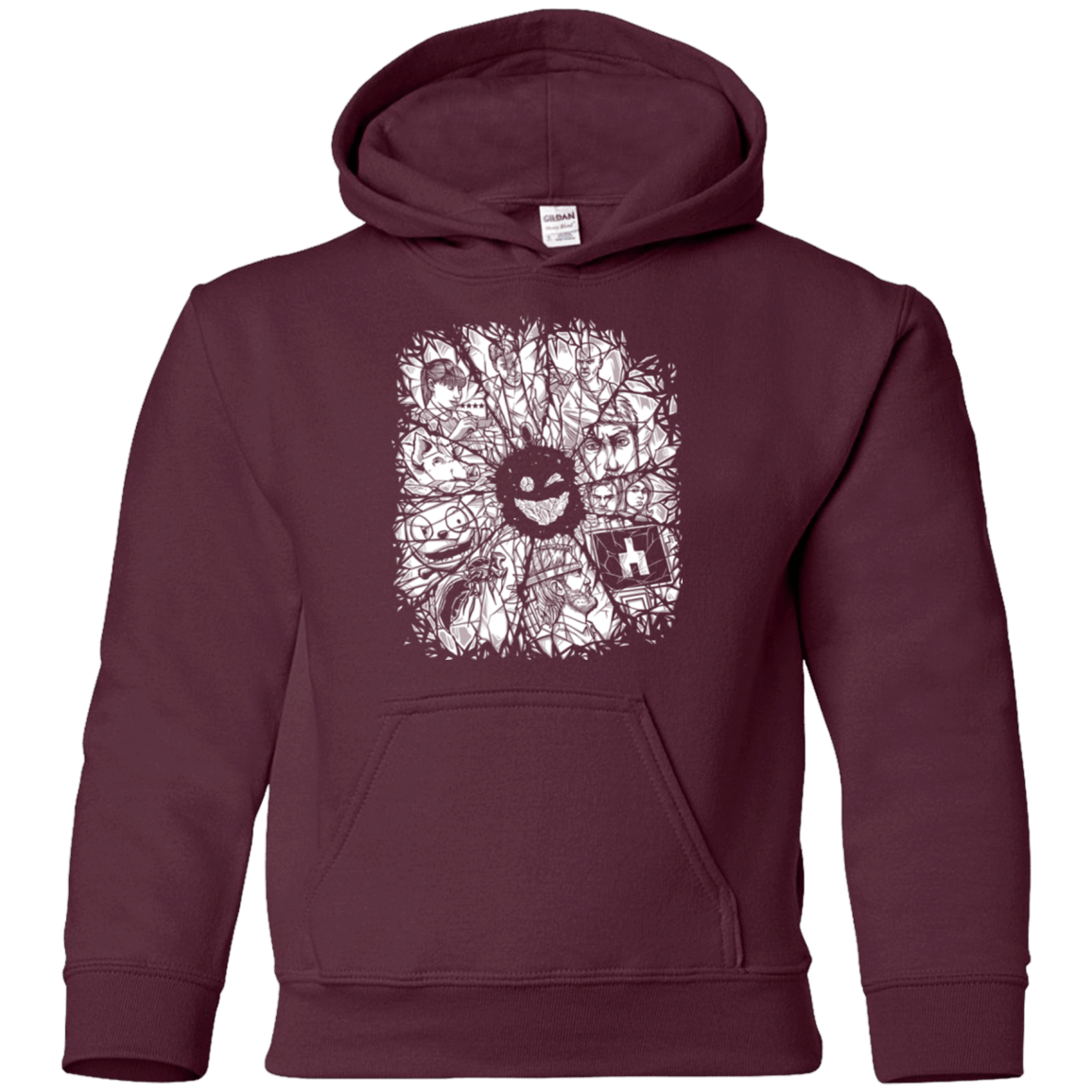 Sweatshirts Maroon / YS Black Mirror Youth Hoodie
