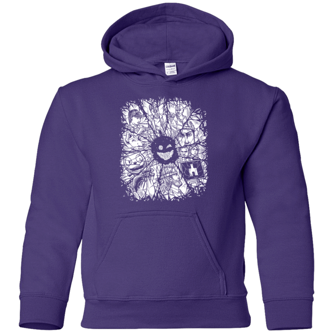 Sweatshirts Purple / YS Black Mirror Youth Hoodie