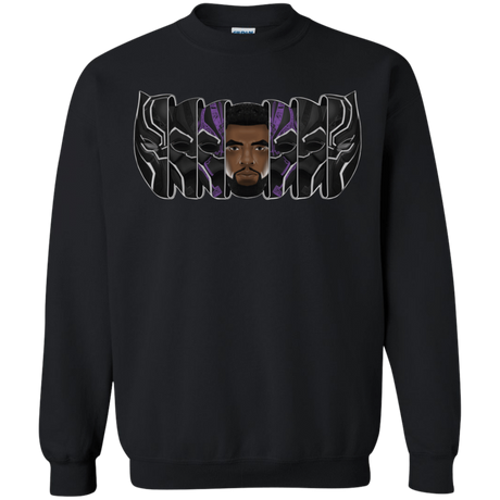 Sweatshirts Black / S Black Panther Mask Crewneck Sweatshirt