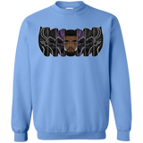 Sweatshirts Carolina Blue / S Black Panther Mask Crewneck Sweatshirt