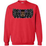 Sweatshirts Red / S Black Panther Mask Crewneck Sweatshirt