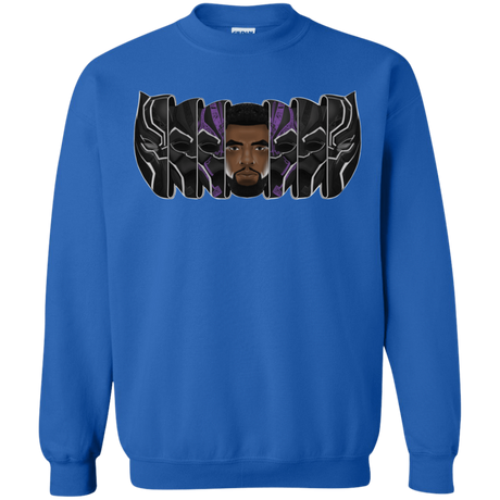 Sweatshirts Royal / S Black Panther Mask Crewneck Sweatshirt