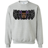 Sweatshirts Sport Grey / S Black Panther Mask Crewneck Sweatshirt