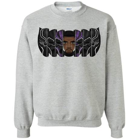 Sweatshirts Sport Grey / S Black Panther Mask Crewneck Sweatshirt