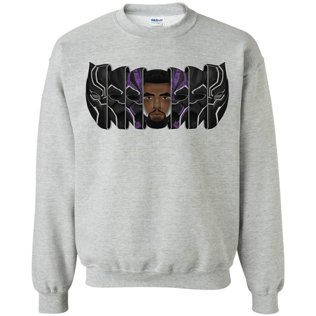 Sweatshirts Sport Grey / S Black Panther Mask Crewneck Sweatshirt