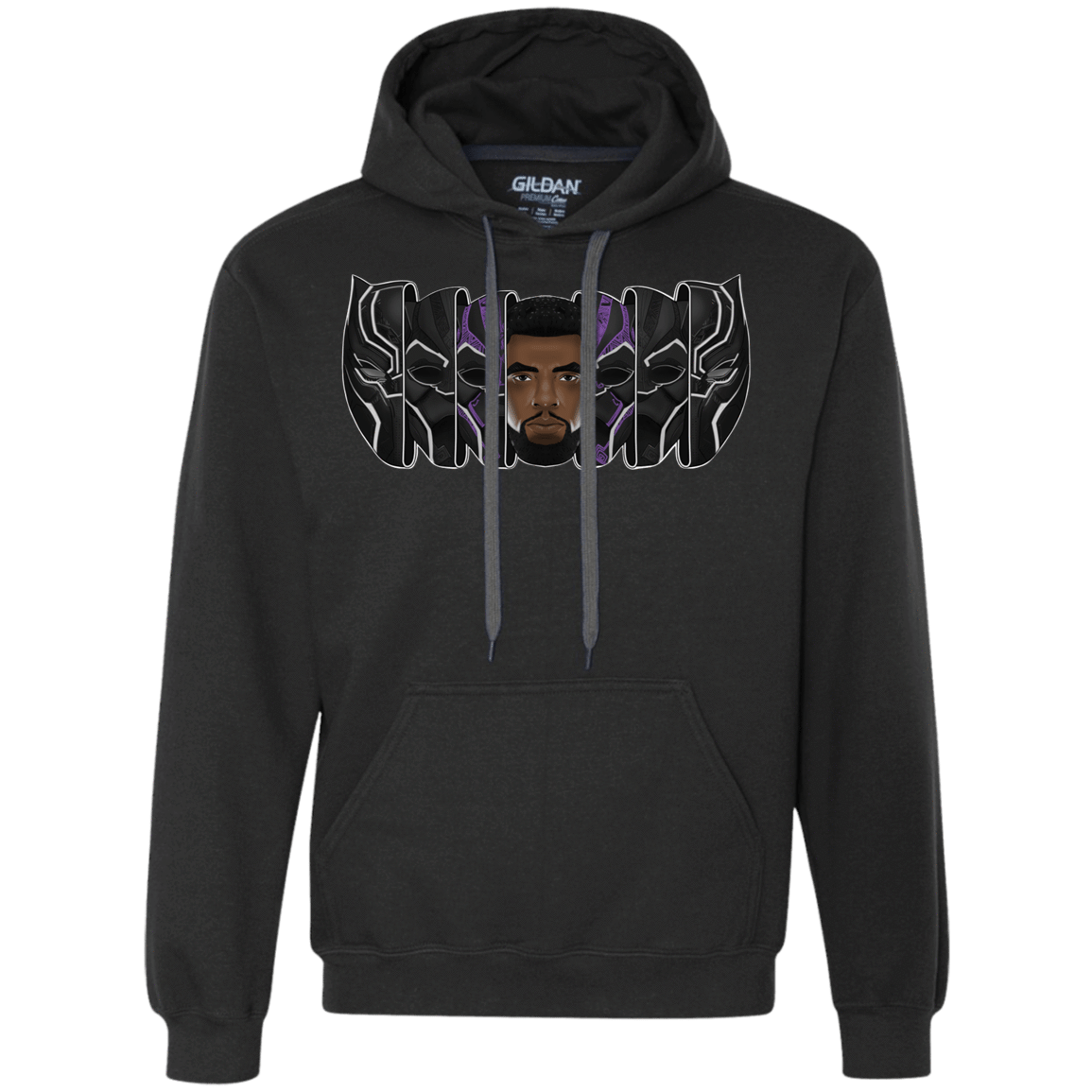 Sweatshirts Black / S Black Panther Mask Premium Fleece Hoodie