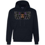 Sweatshirts Navy / S Black Panther Mask Premium Fleece Hoodie