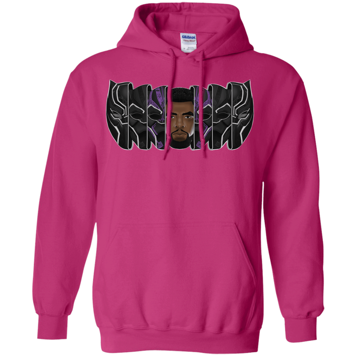 Sweatshirts Heliconia / S Black Panther Mask Pullover Hoodie