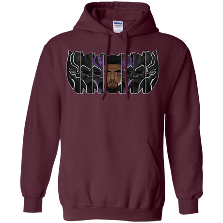 Sweatshirts Maroon / S Black Panther Mask Pullover Hoodie