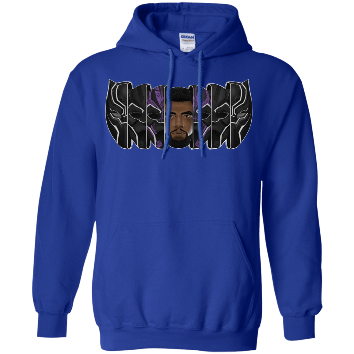 Sweatshirts Royal / S Black Panther Mask Pullover Hoodie