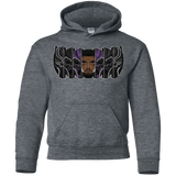 Sweatshirts Dark Heather / YS Black Panther Mask Youth Hoodie