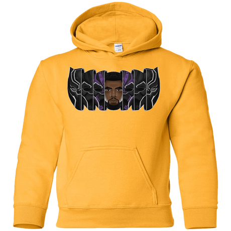 Sweatshirts Gold / YS Black Panther Mask Youth Hoodie