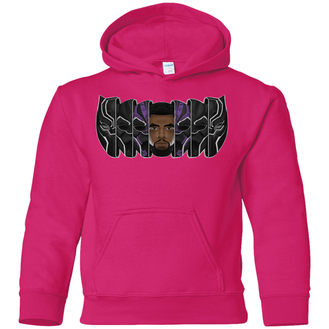 Sweatshirts Heliconia / YS Black Panther Mask Youth Hoodie