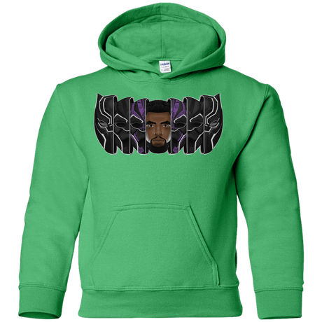 Sweatshirts Irish Green / YS Black Panther Mask Youth Hoodie