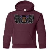 Sweatshirts Maroon / YS Black Panther Mask Youth Hoodie