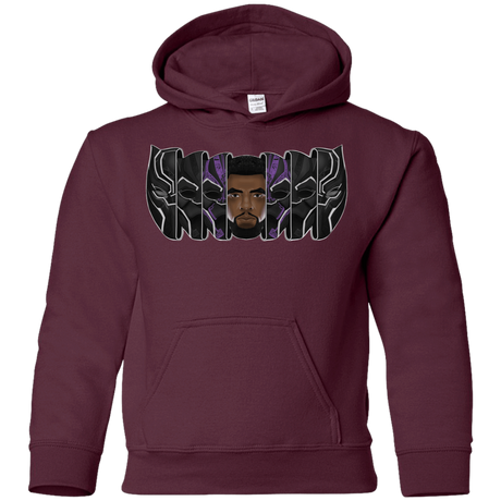 Sweatshirts Maroon / YS Black Panther Mask Youth Hoodie