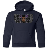 Sweatshirts Navy / YS Black Panther Mask Youth Hoodie