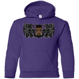 Sweatshirts Purple / YS Black Panther Mask Youth Hoodie