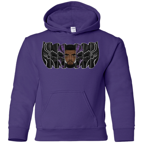 Sweatshirts Purple / YS Black Panther Mask Youth Hoodie
