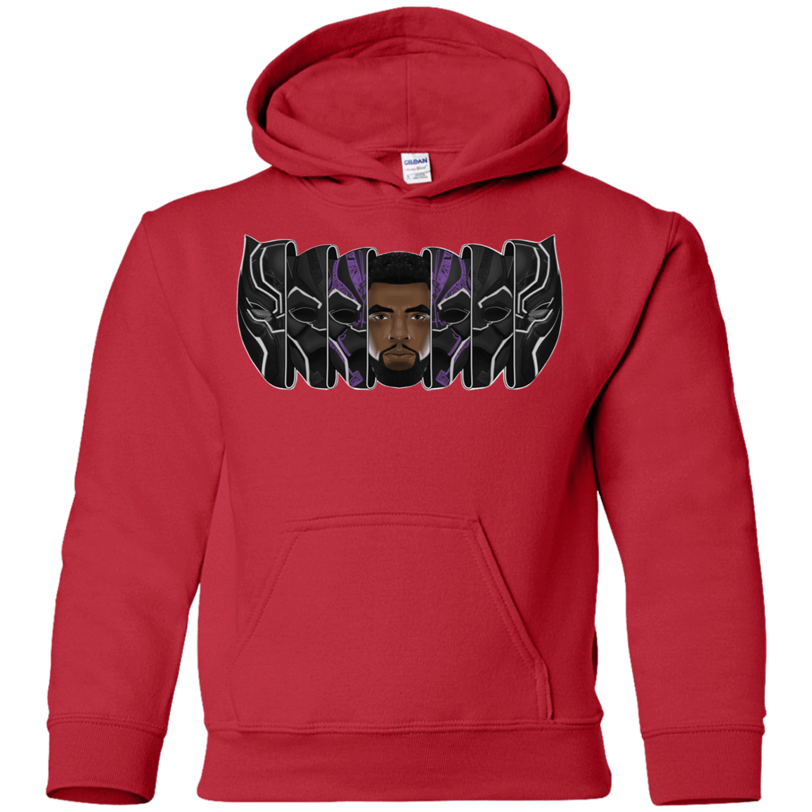 Sweatshirts Red / YS Black Panther Mask Youth Hoodie