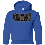 Sweatshirts Royal / YS Black Panther Mask Youth Hoodie