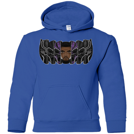 Sweatshirts Royal / YS Black Panther Mask Youth Hoodie