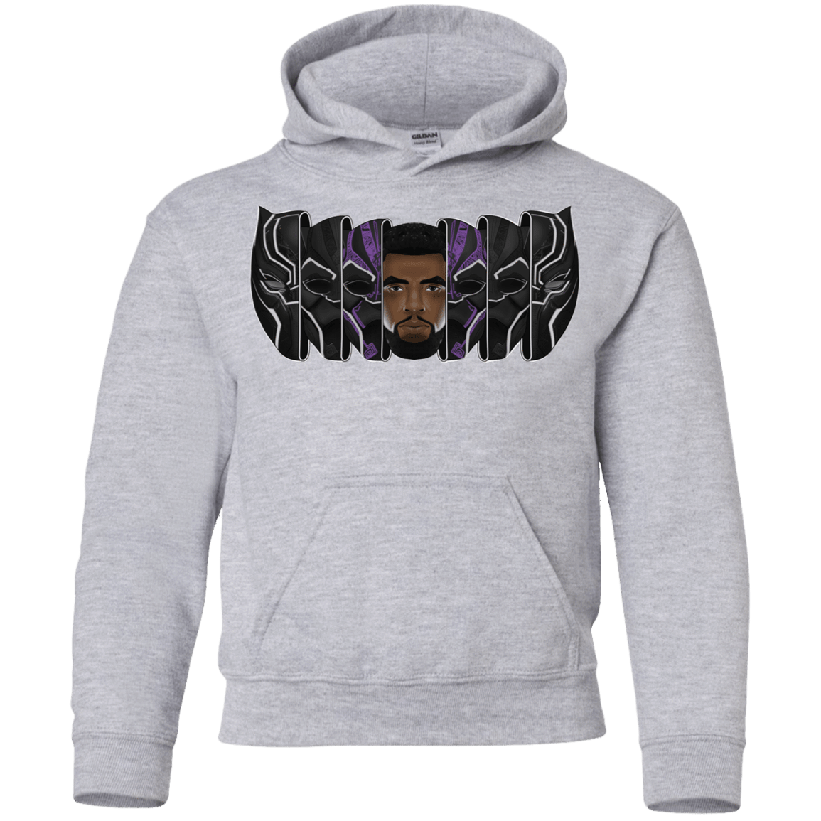 Sweatshirts Sport Grey / YS Black Panther Mask Youth Hoodie