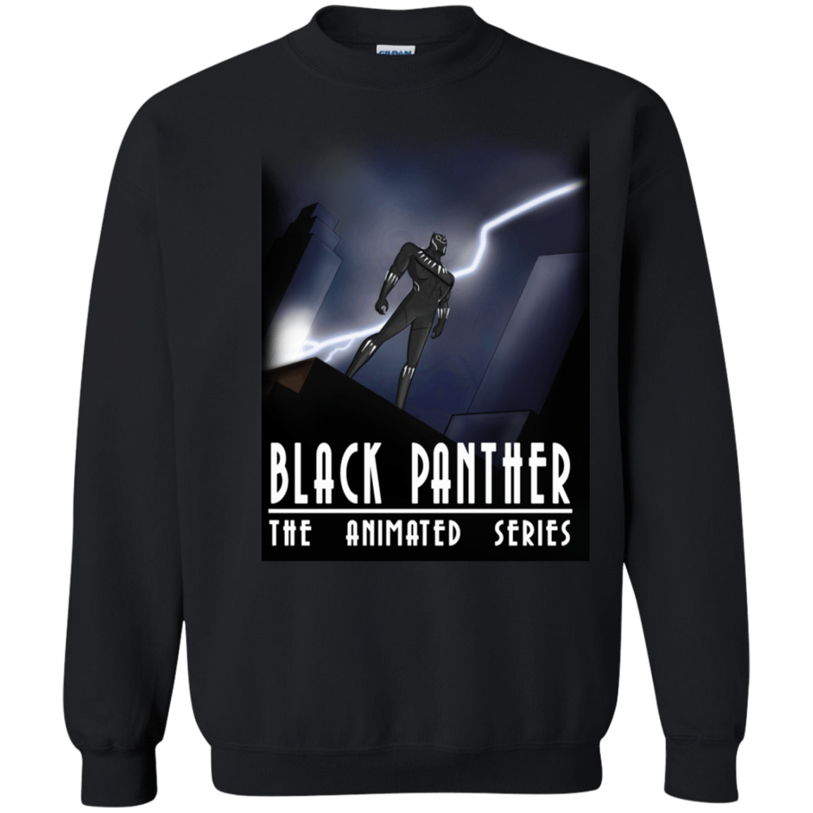 Sweatshirts Black / S Black Panther The Animated Series Crewneck Sweatshirt