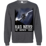 Sweatshirts Dark Heather / S Black Panther The Animated Series Crewneck Sweatshirt