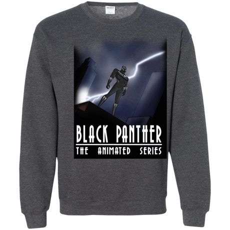 Sweatshirts Dark Heather / S Black Panther The Animated Series Crewneck Sweatshirt