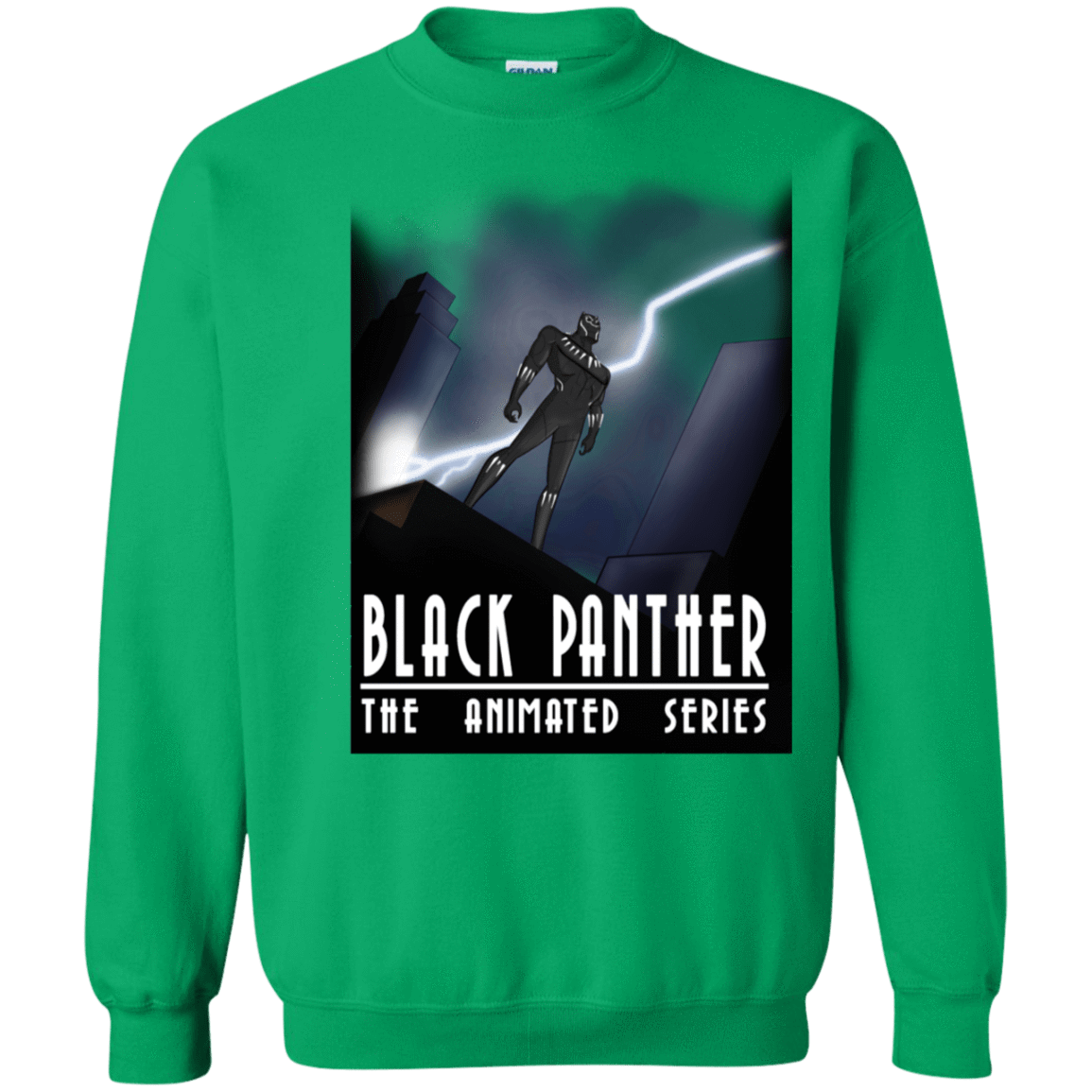 Sweatshirts Irish Green / S Black Panther The Animated Series Crewneck Sweatshirt