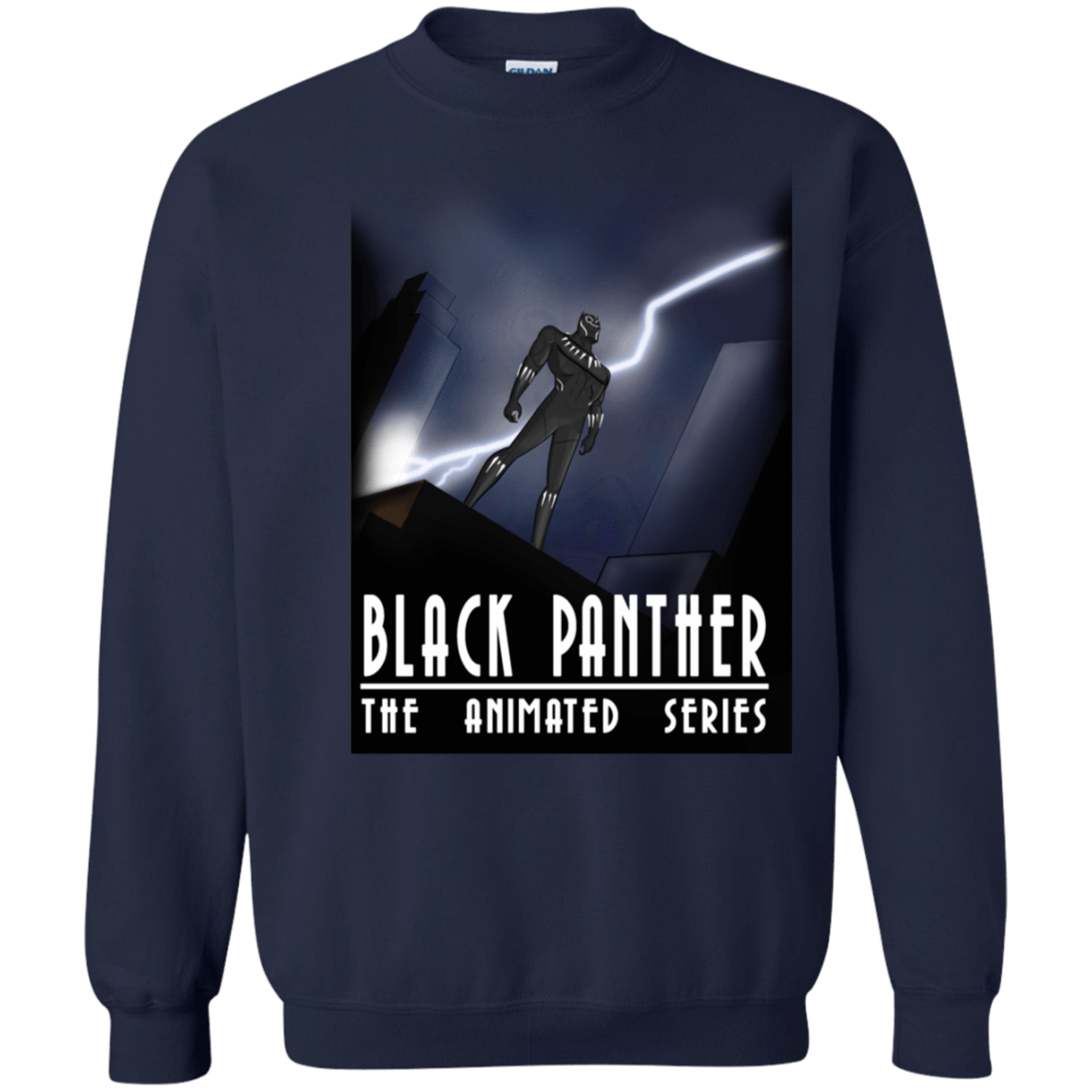 Sweatshirts Navy / S Black Panther The Animated Series Crewneck Sweatshirt