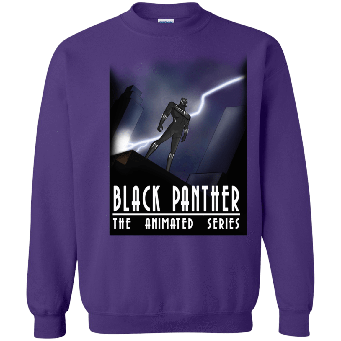 Sweatshirts Purple / S Black Panther The Animated Series Crewneck Sweatshirt