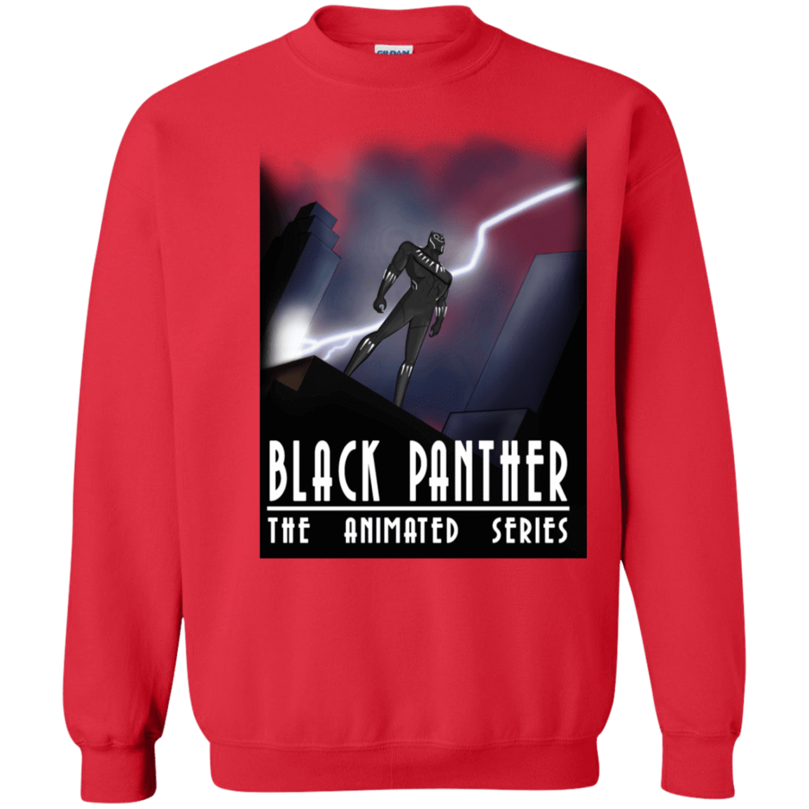 Sweatshirts Red / S Black Panther The Animated Series Crewneck Sweatshirt