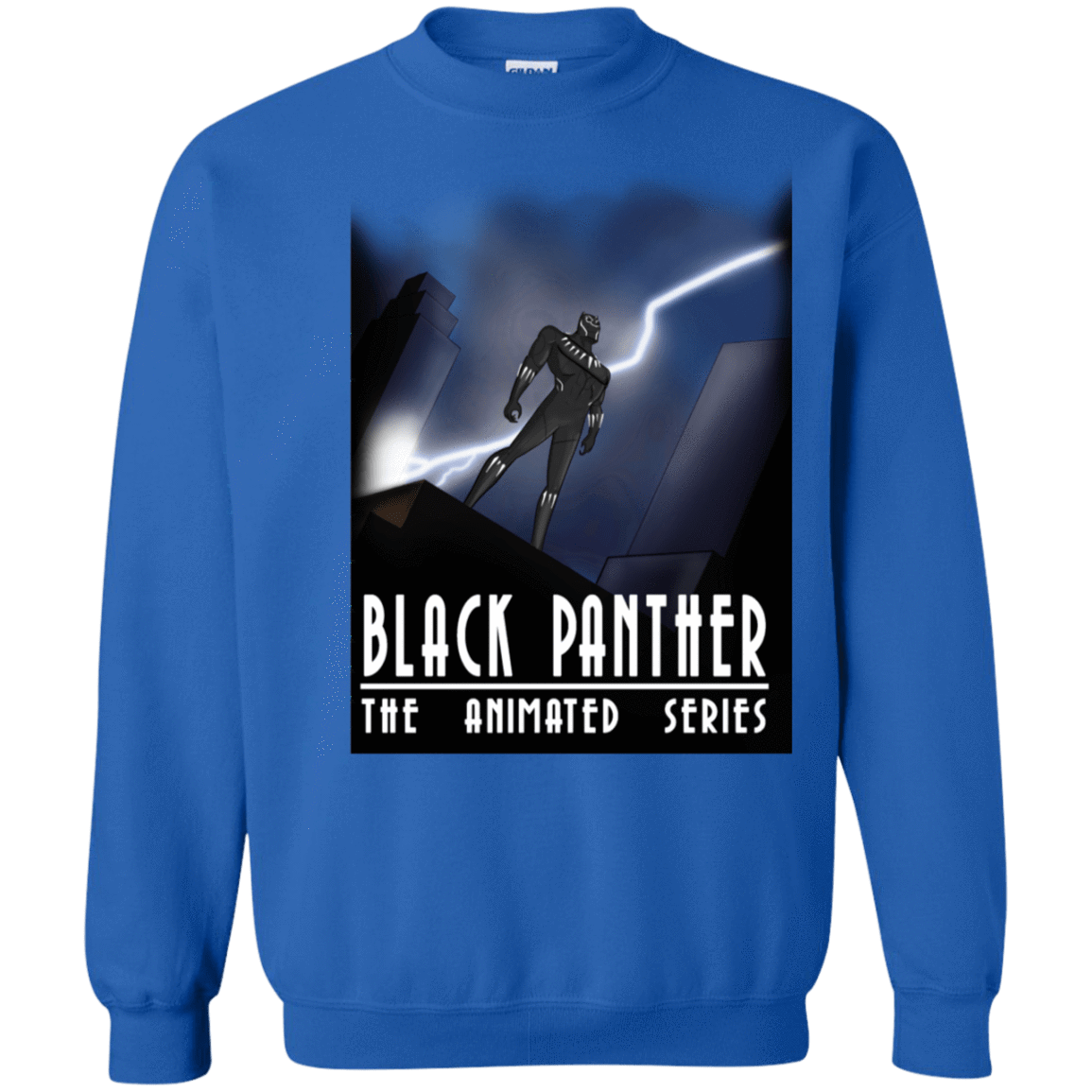 Sweatshirts Royal / S Black Panther The Animated Series Crewneck Sweatshirt