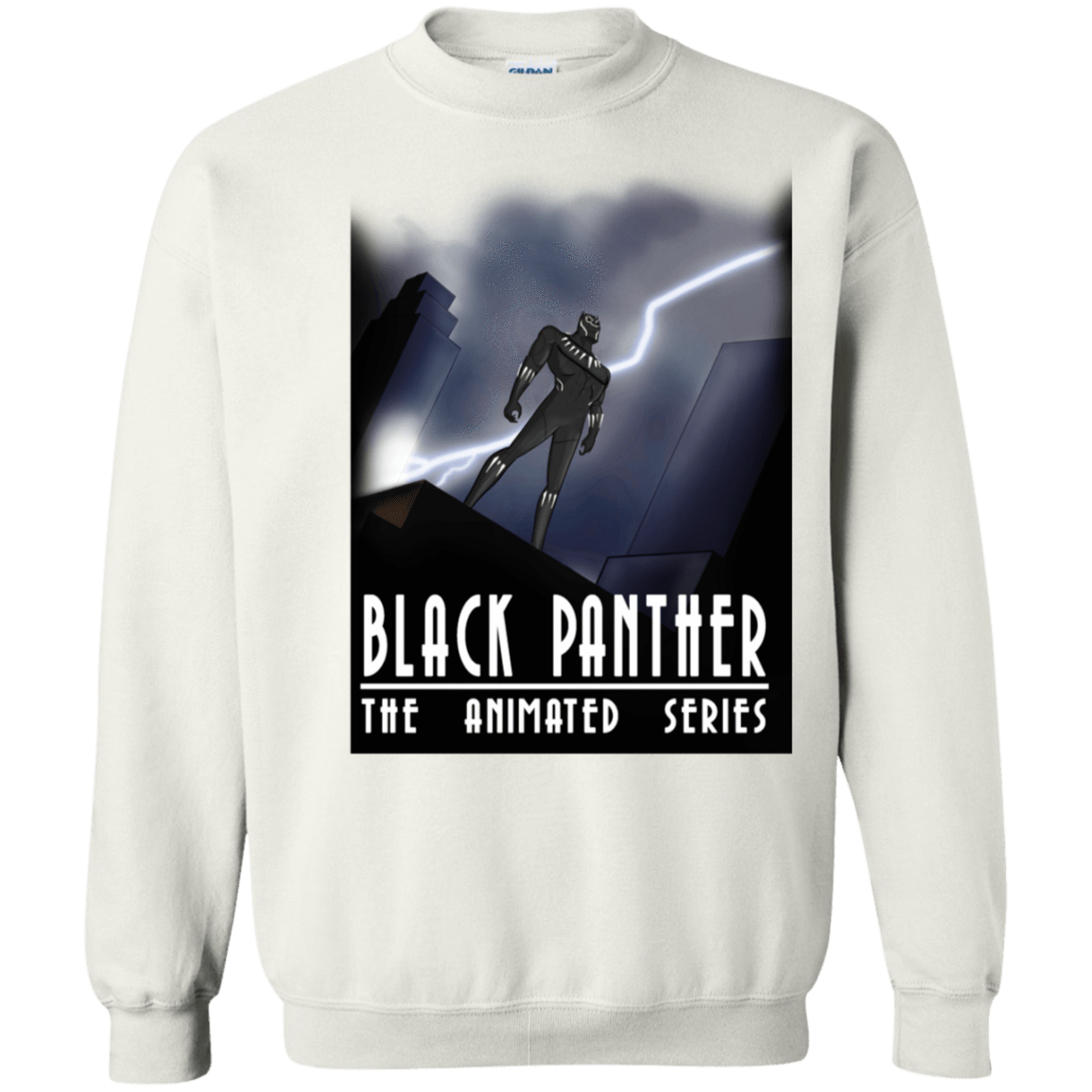 Sweatshirts White / S Black Panther The Animated Series Crewneck Sweatshirt