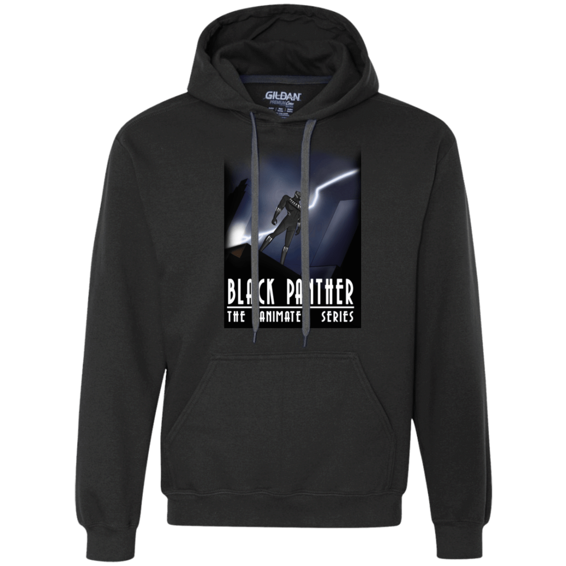 Sweatshirts Black / S Black Panther The Animated Series Premium Fleece Hoodie