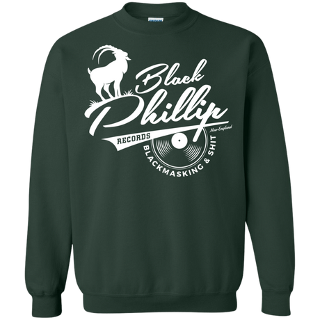 Sweatshirts Forest Green / Small BLACK PHILLIP RECORDS Crewneck Sweatshirt