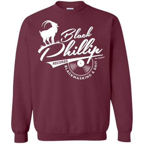 Sweatshirts Maroon / Small BLACK PHILLIP RECORDS Crewneck Sweatshirt