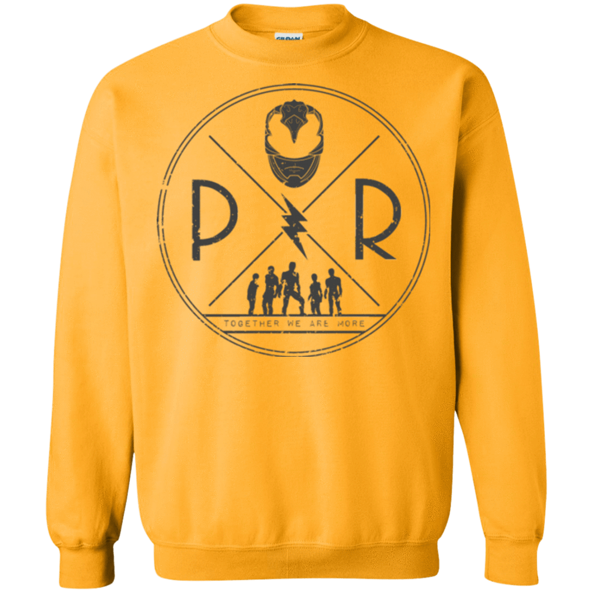 Sweatshirts Gold / Small Black Power Crewneck Sweatshirt