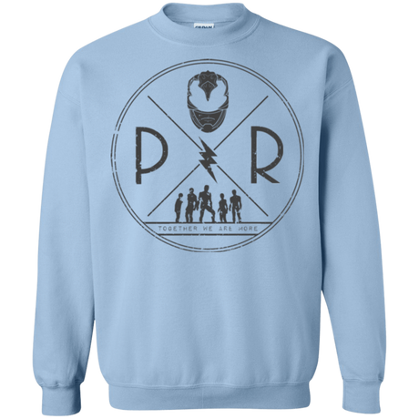 Sweatshirts Light Blue / Small Black Power Crewneck Sweatshirt