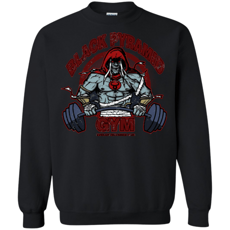 Sweatshirts Black / Small Black Pyramid Gym Crewneck Sweatshirt